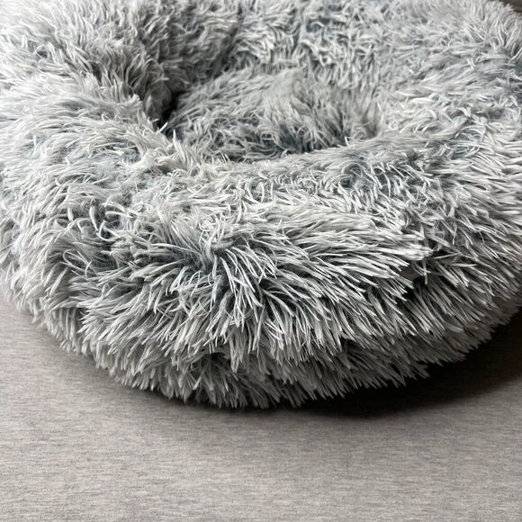 Western Home 24'' Donut Faux Fur Plush Pet Bed - Picture 4 of 9
